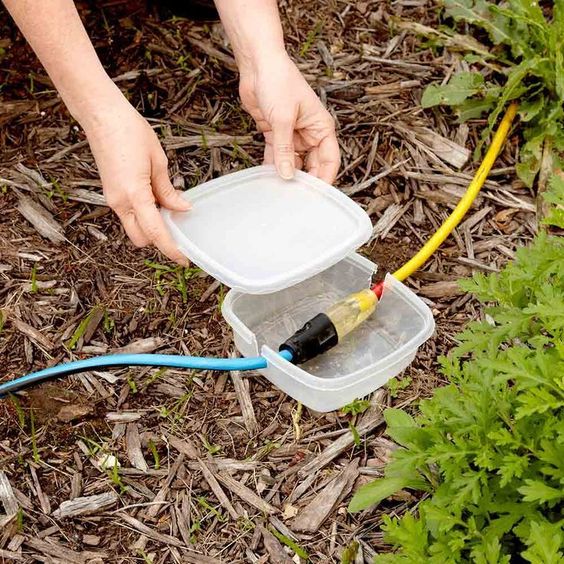 What a great idea for your next #campingtrip. Keep your plugs extra dry with #DIY casings. Only use #outdoorsafe extension cords!