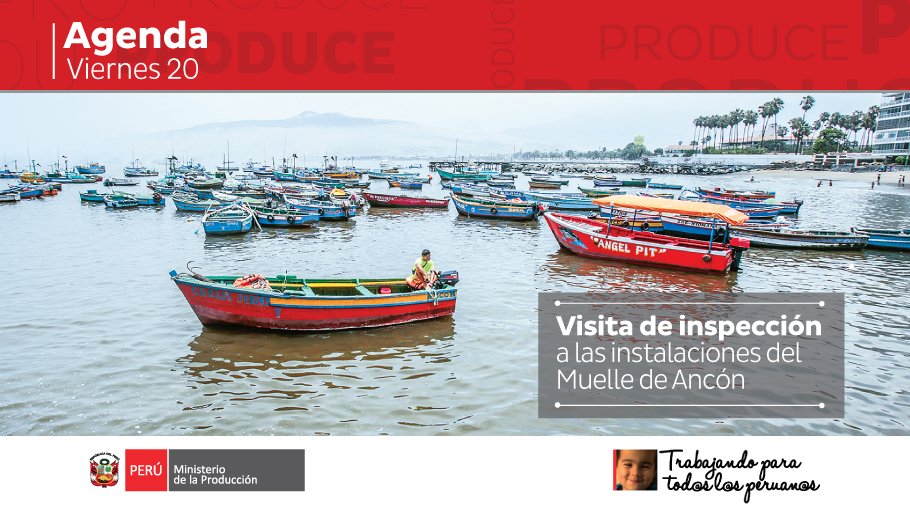 MINPRODUCCION's tweet photo. ¡#ElPerúPrimero, seguimos trabajando!  🇵🇪 
El titular de PRODUCE, @DanielCordovaC, inspeccionará las instalaciones del Muelle de Ancón. https://t.co/AMdMyWwIsf