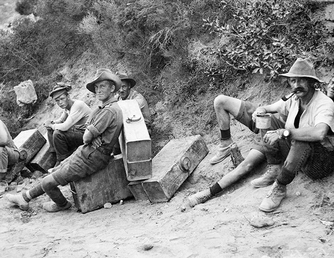 nma's tweet photo. On 25 April 1915, Australian soldiers landed at what is now called Anzac Cove on the Gallipoli Peninsula. Learn more about the bravery, ingenuity, endurance and mateship they displayed on that day: https://t.co/uAAfXacO0a #NMAmoments https://t.co/JhUYC224bd