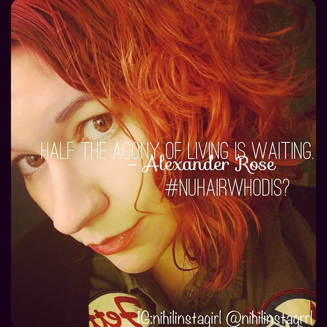 Nihilinstagrrl's tweet image. #newhairwhodis New color came out so good! Forgot how long #doubleprocess takes tho &amp;amp; didn't put enough $ in the meter. No ticket!  #miracleshappen but waiting not knowing was still agony. #lifeispain #beautyispain #nihilismispain #satireispain #painityp… ift.tt/2J9Xfag