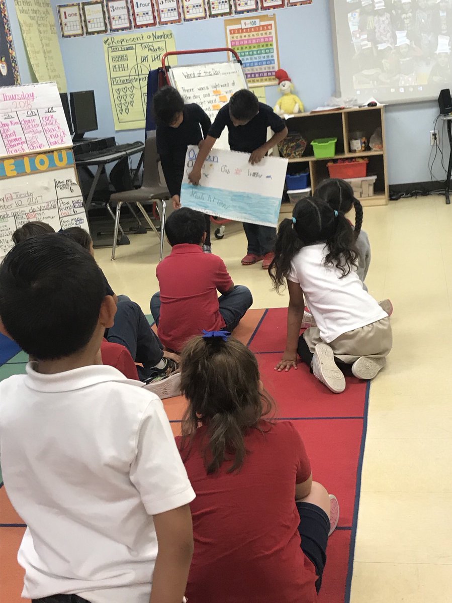 McloughlinFME's tweet photo. We worked in teams today to learn vocabulary from picture dictionaries and taught our friends what we learned. #studentledlearning #ilovekinder #FMEEAGLESSOAR @fmeeagles https://t.co/7xNjvkPPcj