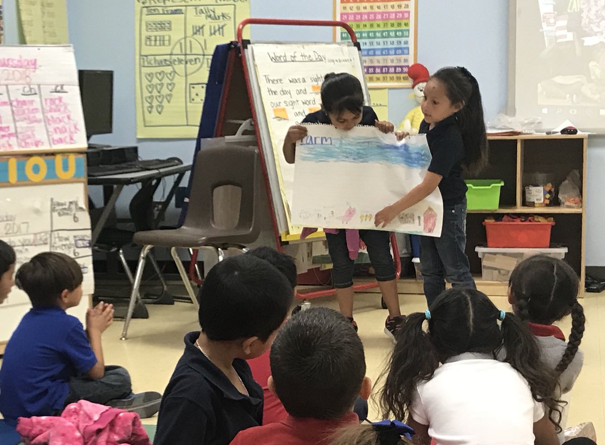McloughlinFME's tweet photo. We worked in teams today to learn vocabulary from picture dictionaries and taught our friends what we learned. #studentledlearning #ilovekinder #FMEEAGLESSOAR @fmeeagles https://t.co/7xNjvkPPcj