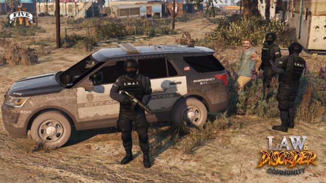 LawNDisorder5M's tweet photo. #LSPD #SWAT team apprehended some Outlaws in #SandyShores few days ago.

#GTAV #GTARP #GrandTheftAuto #BIKERS #LosSantos #GTAcommunity #lifeofbiker #harleys #riding #brotherhood #RP #Outlaws #Justice #Police #Takedown

Check links in Bio to join
Instagram: @lawanddisorder5mserver https://t.co/KawwO87aMf