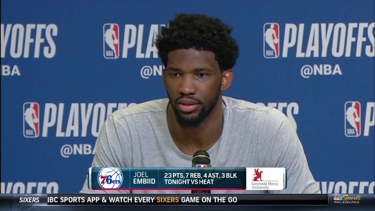 Nbc Sports Philadelphia On Twitter Embiid Is Speaking Now On Sixers Post Game Live On Nbc Sports Philadelphia Hear What He Has To Say About The Mask And Returning To Play In
