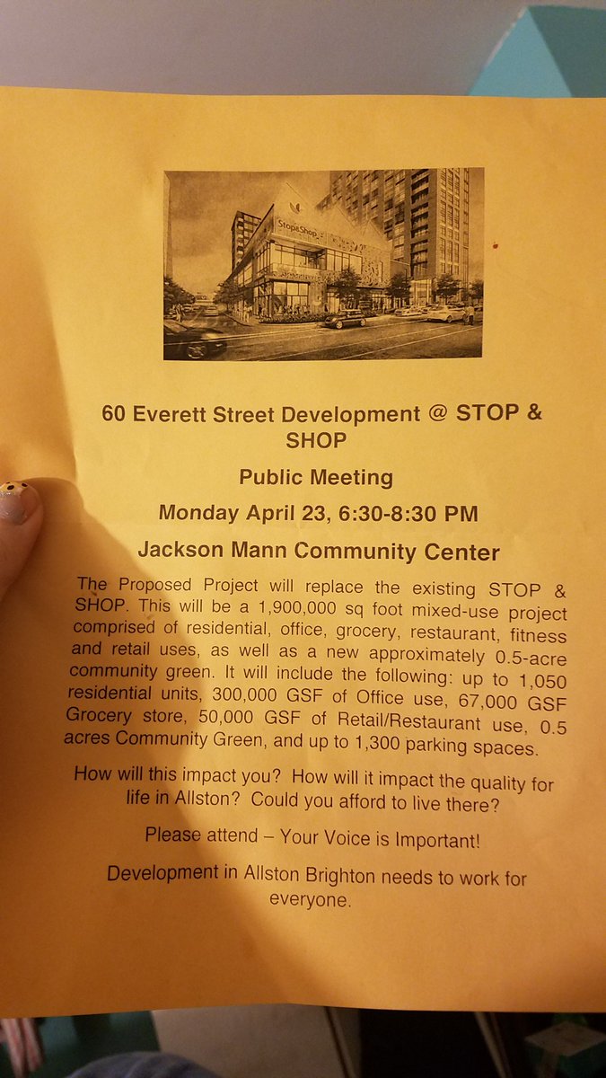 neurosass's tweet photo. Make your voice heard and let's keep greed out of #allstonbrighton cc:@AllstonSpillage @allstonratcity https://t.co/czIwUZmgcA