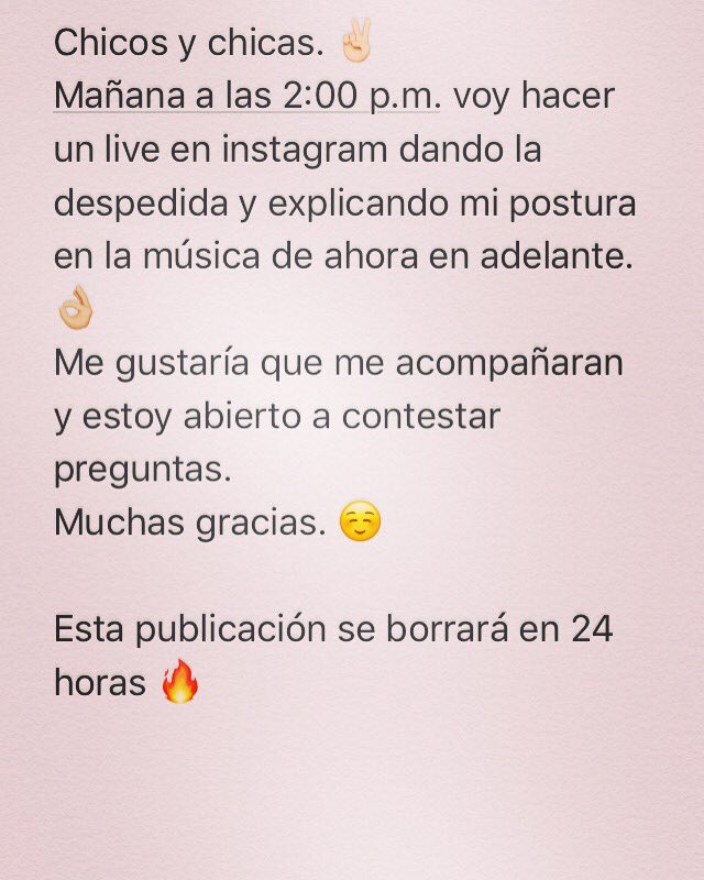 Ya no usaré esta plataforma por un buen tiempo, así que mantengan el contacto conmigo en Instagram como <a href="/SoyAlexOliver/">Alex Óliver</a>