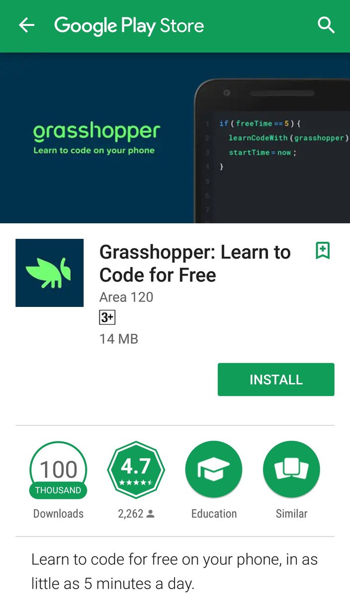 sociogeeks_'s tweet image. Teman ingin belajar coding gratis di smartphone? Google knows it. Kini ada aplikasi belajar coding gratis dari Google, Grasshopper namanya. Silahkan download dari Play Store.