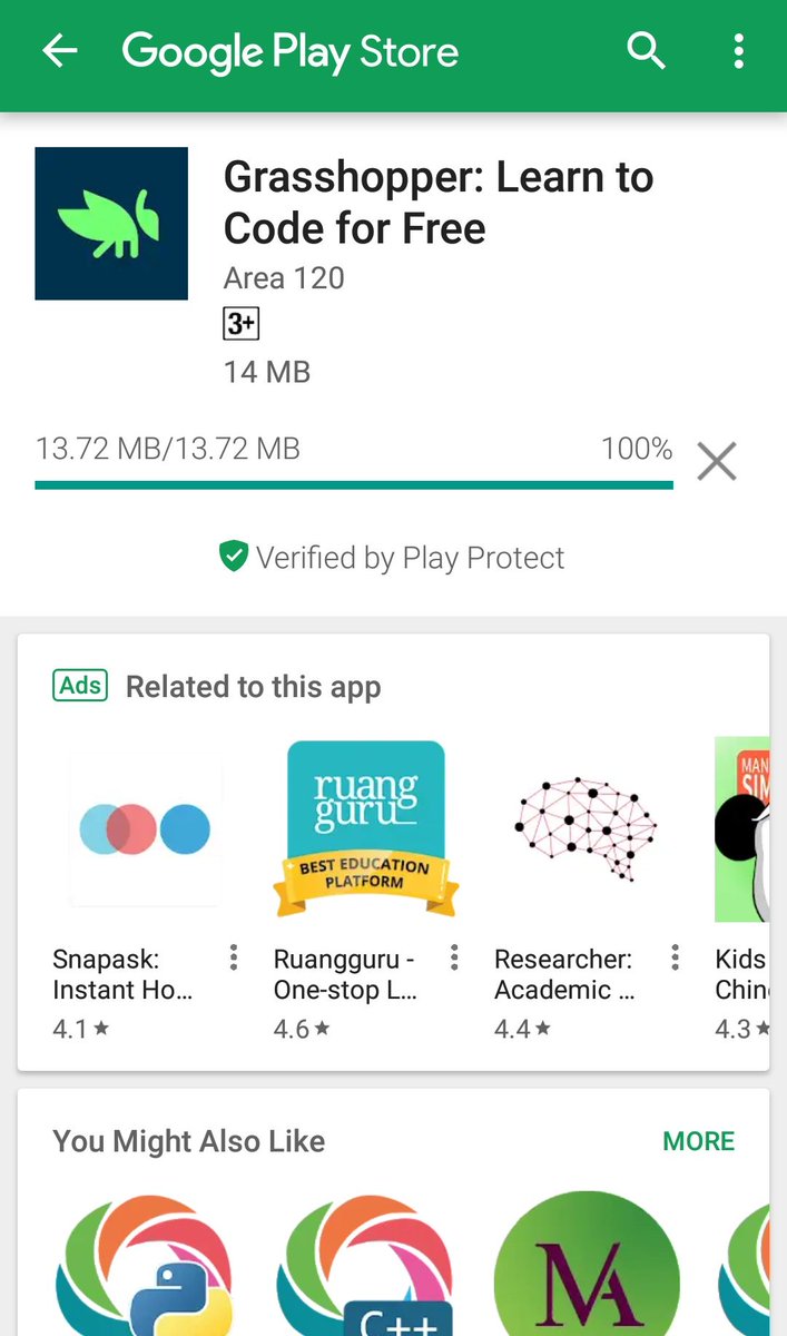 sociogeeks_'s tweet image. Teman ingin belajar coding gratis di smartphone? Google knows it. Kini ada aplikasi belajar coding gratis dari Google, Grasshopper namanya. Silahkan download dari Play Store.