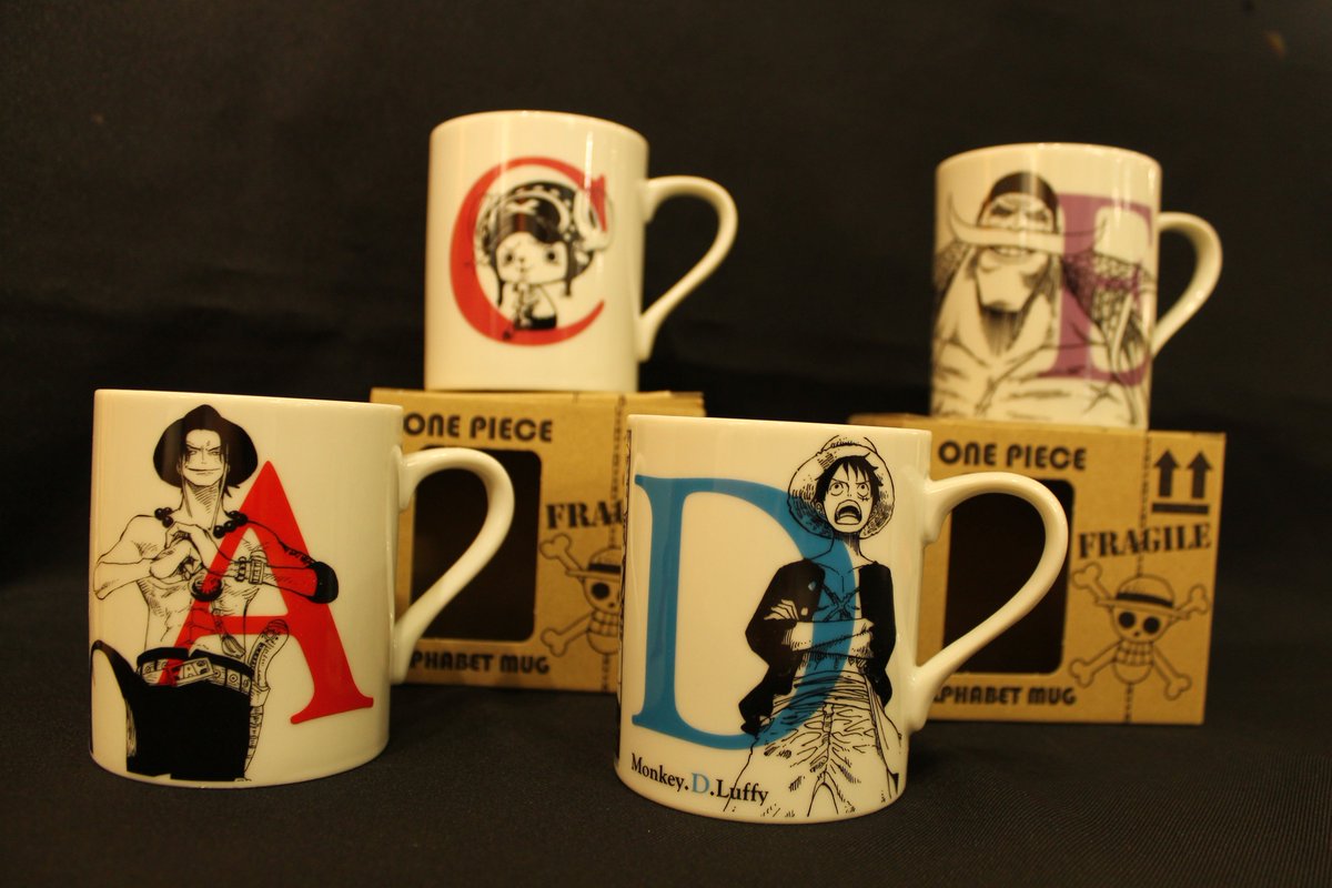 ট ইট র One Piece麦わらストア渋谷本店 再入荷 原画商品 アルファベットマグ A C D E 1 100円 税 好評発売中 麦わらストア Onepiece