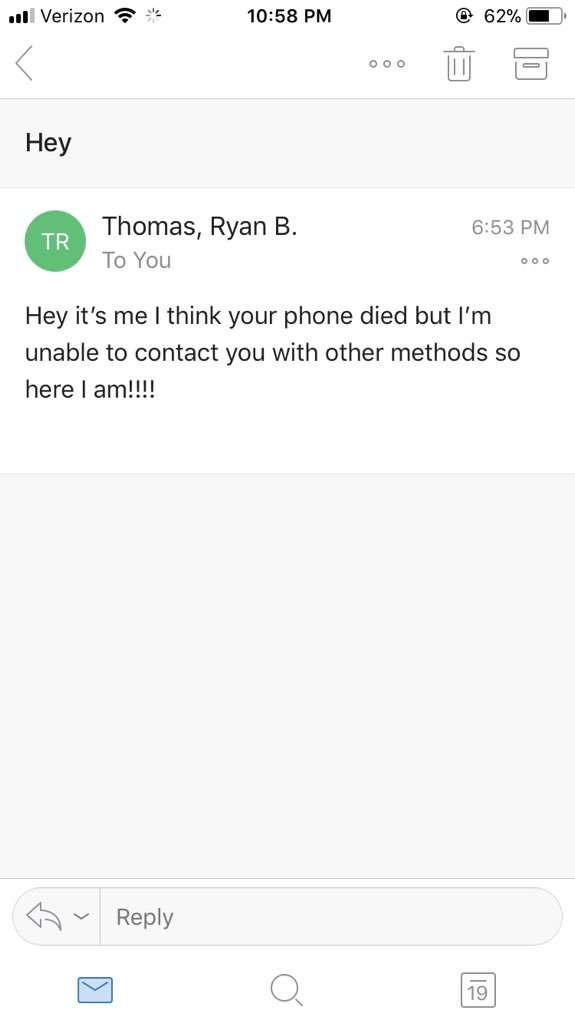 ChampionSidney's tweet photo. My phone died mid argument so Ryan decided to email me https://t.co/PQiG3MFZ5A