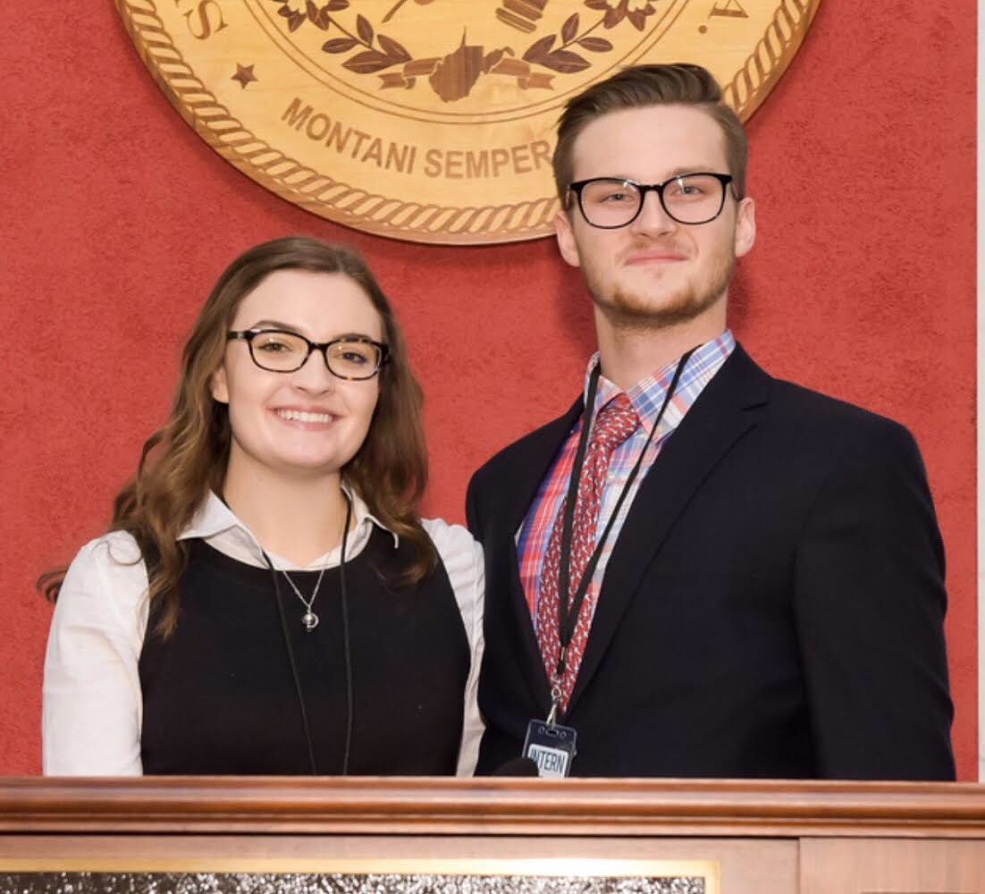 WVWC_ChiPhi's tweet photo. Our brothers have accomplished great things this semester! Brother Bryce Mahony worked in the WV Senate this semester helping Senators in Judiciary Committee &amp; Education Committee. He worked under Senator Karnes of Upshur County. ⚖️ https://t.co/FR0QGK63CM