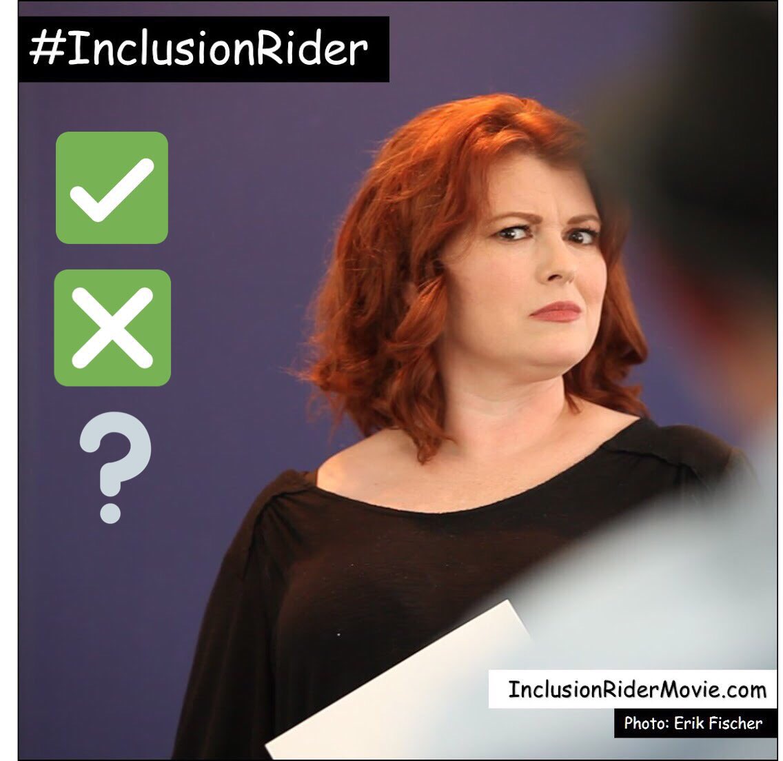 InclRiderMovie's tweet photo. Casting Notes #tooRed #tooTall #tooWhite #tooBrown #NotBrownEnough #tooAble #tooDisabled #tooShort | WATCH | #InclusionRiderMovie https://t.co/IesNbSciOX #actorslife #diversityinfilm #audition #womeninfilm #describedphoto #accessibility @InclRiderMovie #disabilityfilmchallenge https://t.co/nsbjrVbxz9