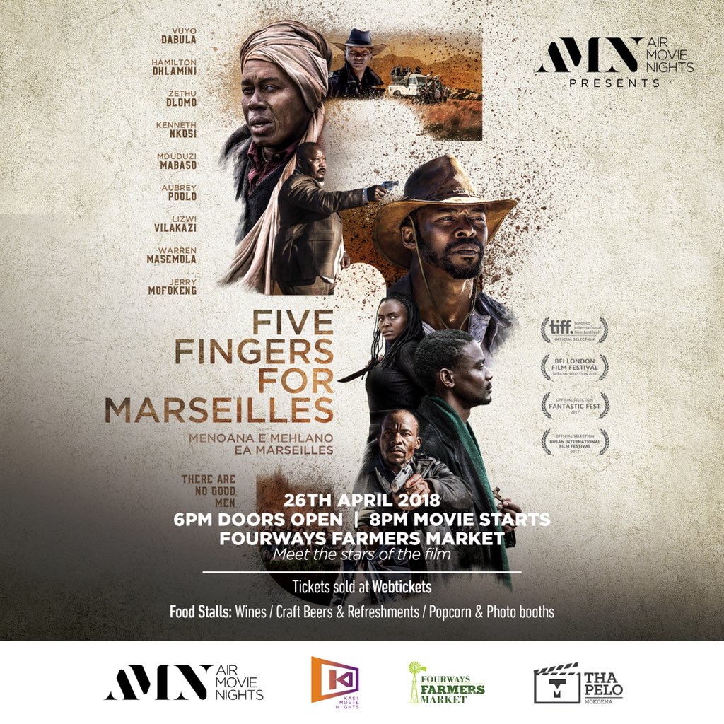 A must see! <a href="/fivefingersfilm/">Five Fingers For Marseilles</a> will take you on a ride. Come see it the open air cinema way with AIR MOVIE NIGHTS #LightUpTheSky 🍿🎬🥂🥨