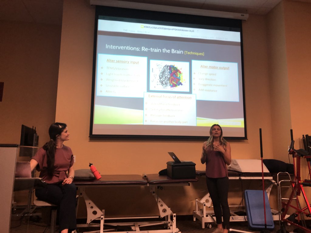 juliehershberg's tweet photo. @AliElderDPT and @CheySpencer_PT   are killing it with this great learning module on functional movement disorders. #loveneuroPT https://t.co/fcE1eTRDo1