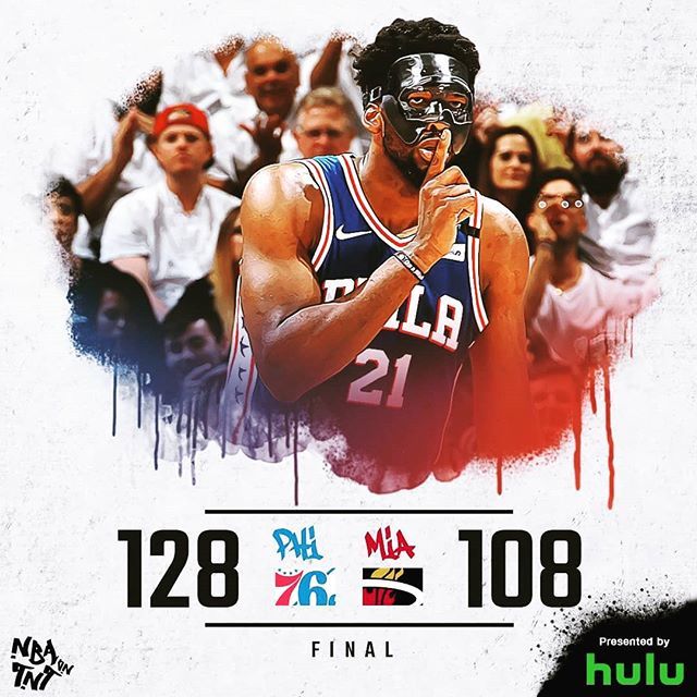 Sixers take game 3 with the return of the masked avenger, Joel Embiid! #joelembiid #sixers #nbaplayoffs #mfdoom #darthvader #batman #trusttheprocess #heretheycome #philly #peopledelphia #phillysports #basketball #illadelph #igers #igphilly ift.tt/2HgOScw