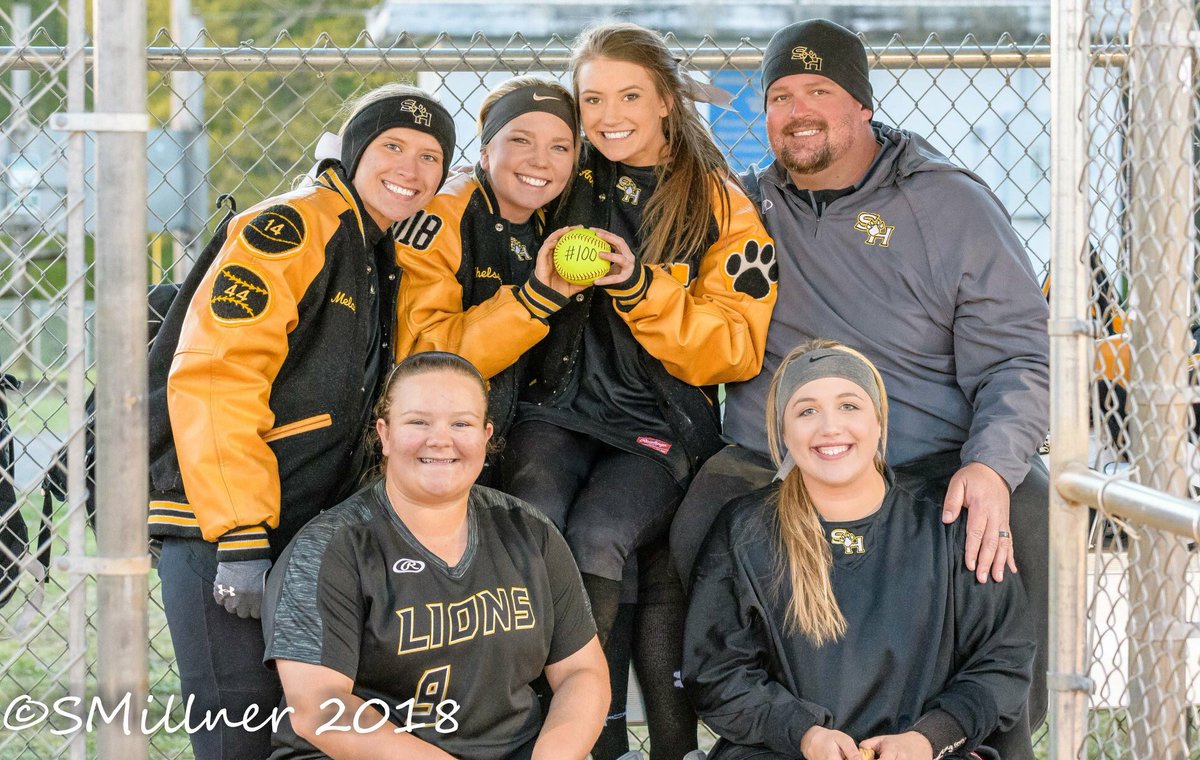 Congratulations to Coach, Tyler Sowell and the seniors of the Lady Lions Softball team as they won their 100th high school career win!!! Way to go girls! #GOLIONS #doingbigthings #100wins