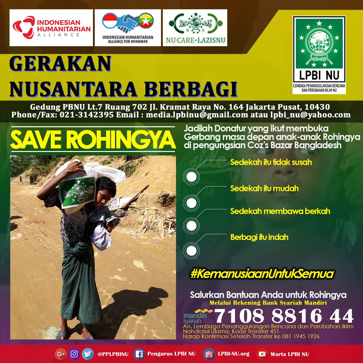 Pelayanan kesehatan sangat dibutuhkan bagi pengungsi Rohingya di Bangladesh, anak2 butuh asupan gizi dan nutrisi #JumatBerkah #SaveRohingya