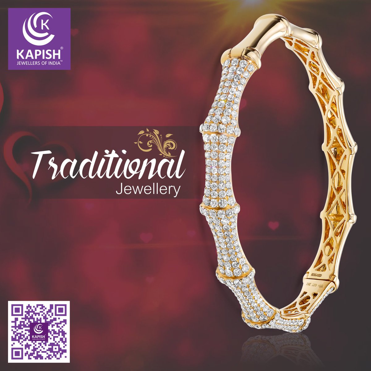 kapishjewels's tweet photo. Adorn your wrists with the glittering diamonds of ‘The Amina Bangle’ from KAPISH JEWELS.
Visit here: https://t.co/QLB2lYIHwb
#TraditionalJewellery #TraditionalCollection #NewCollection #LatestJewellery #Jewellery #DesigningJewellery #GoldJewellery #KapishJewels https://t.co/43Yi8G32w1