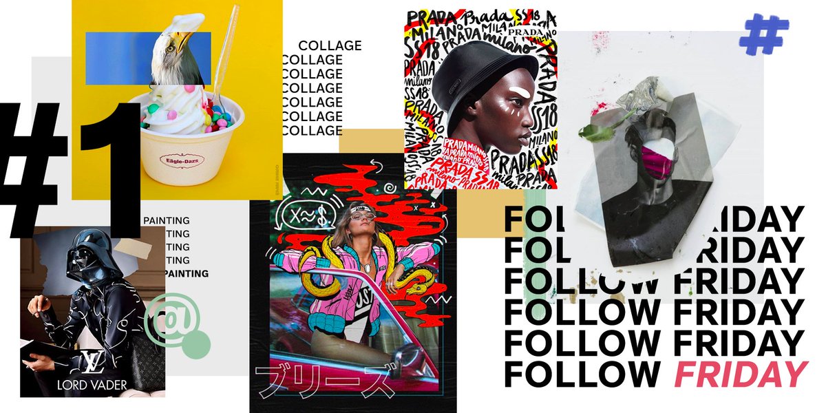 #FollowFriday 5 artistes spécialisés en collage &amp; illustration à suivre sur #Instagram cette semaine <a href="/heyreilly/">HEY REILLY</a> <a href="/andreearobescu/">Andreea Robescu</a> <a href="/ErnestoArtillo/">Ernesto Artillo</a> <a href="/emirshiro/">Emir Shiro</a> <a href="/brisseaux/">BRISSEAUX 🇭🇹</a> 
ow.ly/71Cw50h7EmJ
#Freelance #Cofreelancing #Cocreation #JoinAline #GraphicDesign #Photographie #Photo #Art