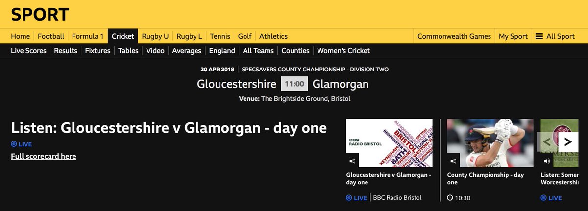 Bbc Sport Wales On Twitter Gloucestershire V Glamorgan How