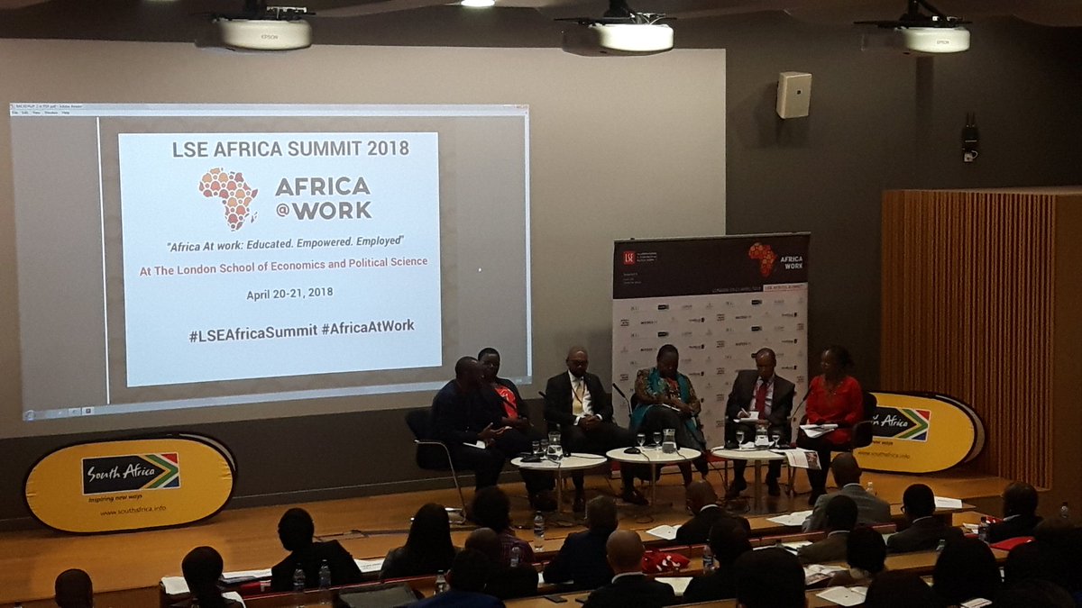 Crowd2Map's tweet photo. Excellent start to #LSEAfricaSummit on #AfricaAtWork - admirably chaired by Lebogang Mothiibatsela - &amp; great to see a diverse panel rather than a "manel"! https://t.co/PN7K161alv
