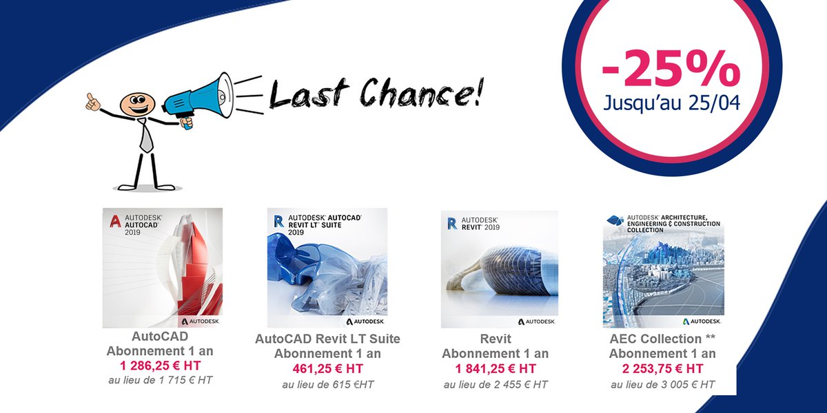 CADUC_ParaGraph's tweet photo. Derniers jours pour échanger vos anciennes licences #Autodesk contre un nouvel #abonnement ! Profitez de -25% sur les abonnements 1 et 3 ans #promo 👉https://t.co/IXNwtJ1565 https://t.co/8I0FKvZA8T