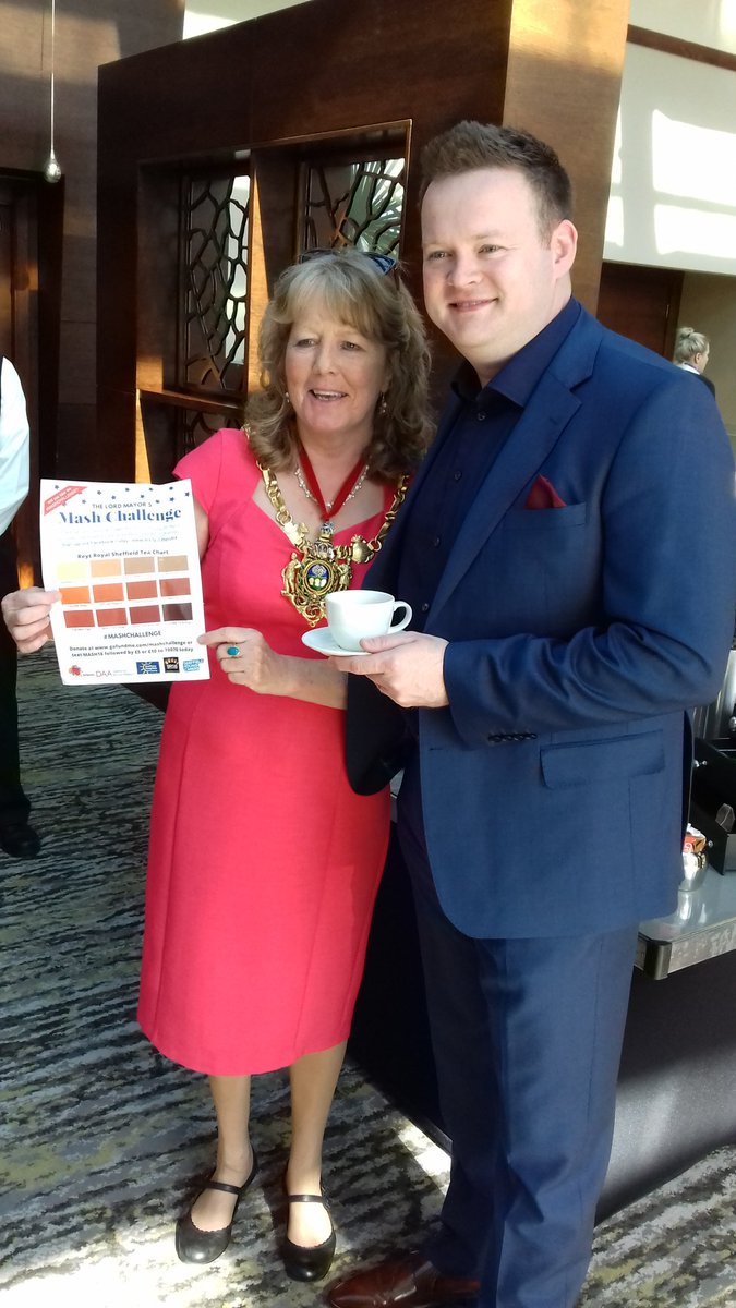 Look who's joining in with the Lord Mayor's #mashchallenge ! Thanks to #shaunmurphy for being a good sport - and good luck at the World Champs! #Sheffield #sheffieldissuper