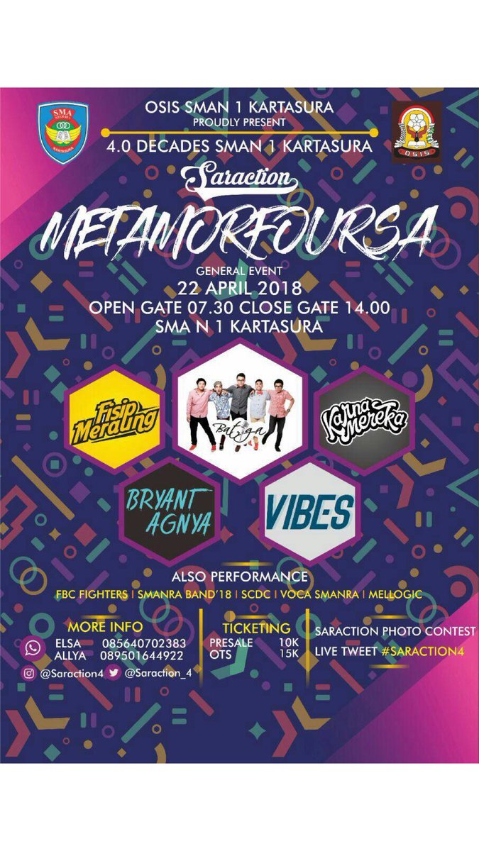 fisipmeraung's tweet photo. #meraungday Akhir Pekan. 🔥
•
Sabtu, 21 April 2018 di STIKES Kusuma Husada. 
•
Minggu, 22 April 2018 di SMAN 1 Kartasura. Info @Saraction_4 
•
https://t.co/X0ynW9qK27 https://t.co/dxXY3WcAfo