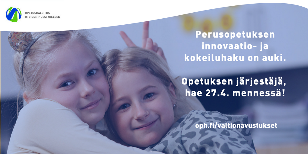Vielä kerkeää hakea! http://oph.fi/rahoitus/valtionavustukset …