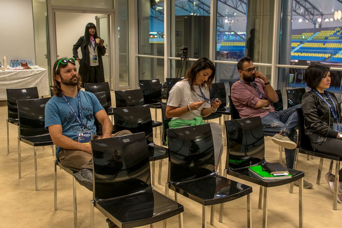 protvqa's tweet photo. @protvqa team daily meetings and debriefs during the 11th Artistic Gymastics World Cup 2018 🤸🏻‍♀ # Throwback 
#FIG #gym #gymnastics #protvqatar #protvqa #teamqatar #aspire #aspiredome #aspiretoinspire #qatargym #qatargymfederation https://t.co/9vsEqznU7Z