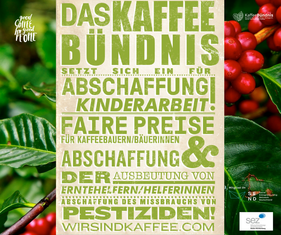 #Reform der #Kaffeesteuer #neuverhandeln-Einführung eines #Kaffeecents -Regel "Frei von #Kinderarbeit -Gegen #Ausbeutung von Kleinbauern und Erntehelfern- #Regenwaldzerstörung #Siegelmissbrauch Einhaltung der #CSR Richtlinien, #SocEnt bit.ly/2GXyaP5