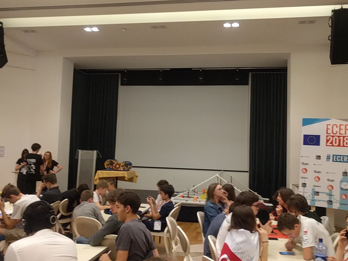 teamprivatevoid's tweet photo. We are ready for the Awards Ceremony!
#ECER18 #ECER #Botball 🏆 https://t.co/e4KhcPdCoV