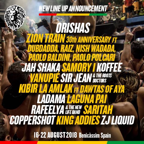 #rototom #25anniversary new announcement! 🙌🙌<a href="/orishasoficial/">Orishas🇨🇺</a> <a href="/ziontrainindub/">ziontrain</a> <a href="/jahshakamusic/">Jah Shaka</a>  <a href="/KingAddiesMusic/">King Addies Music</a> <a href="/CoppershotMusic/">Coppershot</a>... 
rototom.com