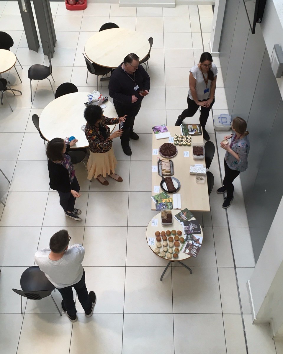 greenimpact_avh's tweet photo. Bake sale this morning for #EarthDay2018 in the AV Hill atrium! We are raising money for @Lancswildlife with plenty of vegan and gluten free options. If you are in the biomedical corridor please come along! #cake #UoMGI @UoMSust https://t.co/Vr0f35F3k4