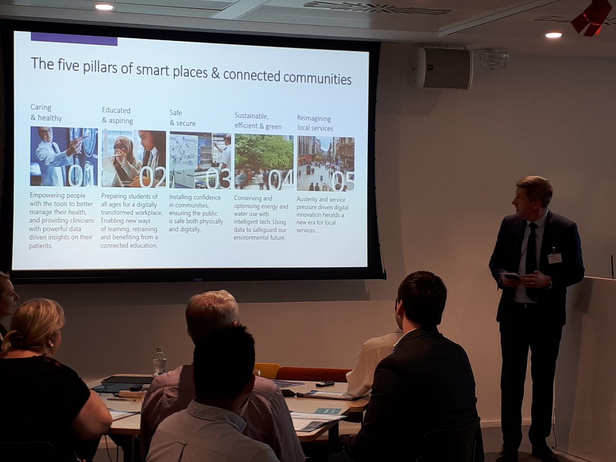 Listening to <a href="/cdperkins/">Chris Perkins</a> speak at the @MSFTCityNext + <a href="/UKAuthority/">UKAuthority</a> event! #SmartPlaces #ConnectedCommunities