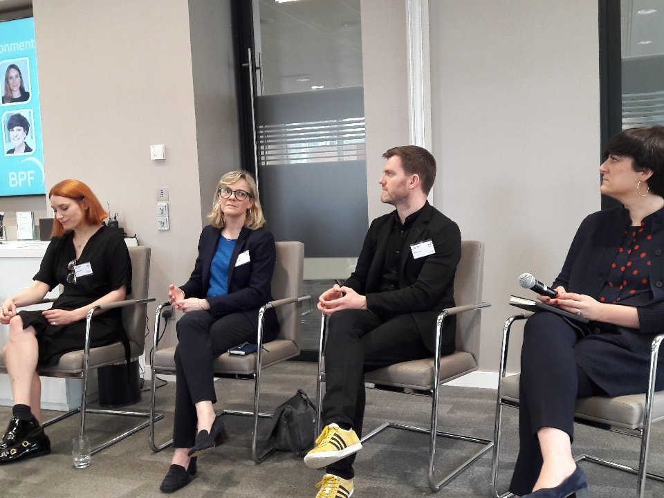 Our 2nd panel is now discussing #AccessiblePlaces @_helendrury @jessicacb10 @MrTimHeatley & Joanna Rowelle @ArupGroup w/@RevoLatest @RealEstate_AG #DiversityInProperty