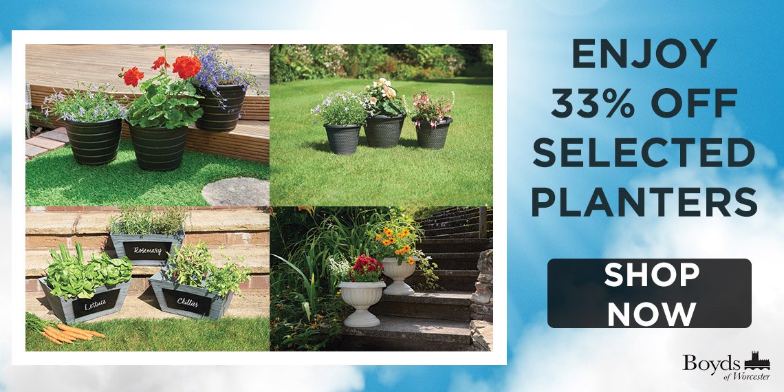 DID YOU KNOW? You can now get 33% OFF SELECTED PLANTERS! Spruce up your garden for less with <a href="/BoydsWorcester/">BoydsofWorcester</a> 
SHOP NOW: boydsdirect.co.uk/gardendecor/ga…
#FridayFeeling