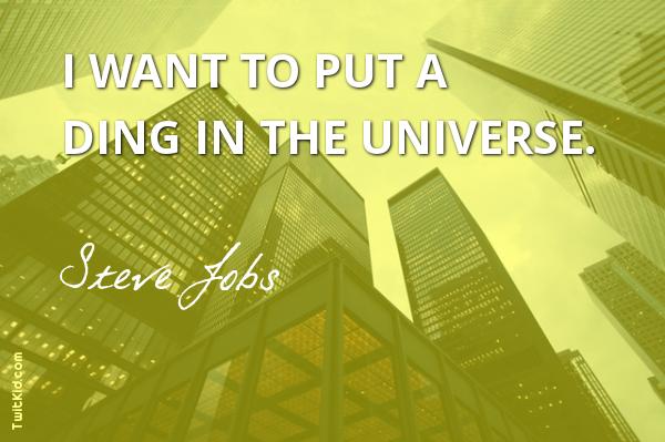 SprintThePark's tweet photo. "I want to put a ding in the universe."
~ Steve Jobs #business https://t.co/MFf7bmgnD0