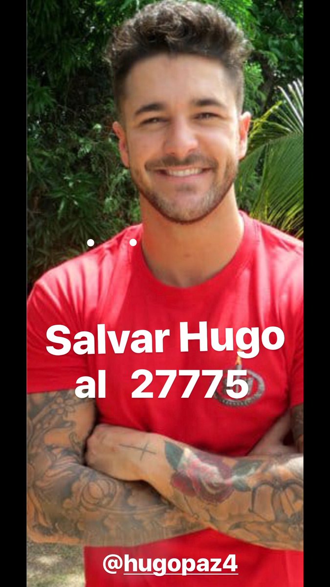 fran_jm82's tweet photo. Salvar Hugo al 27775 
@HugoPaz45 @TatianaCponce @BorjaEvilla @TejeroPedro https://t.co/rfjEp024NN