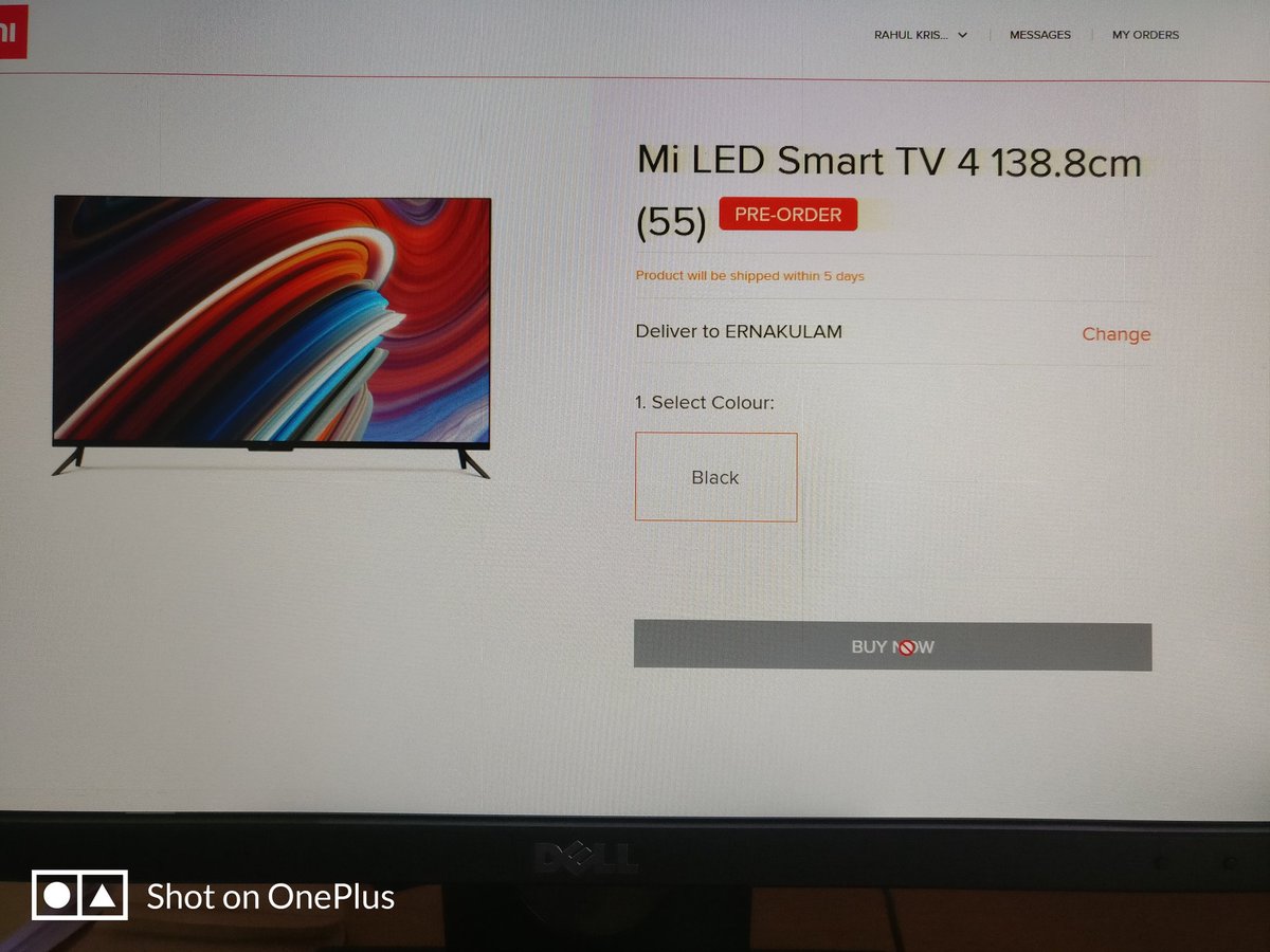 Rahul_Kpm's tweet photo. @XiaomiIndia What kind of evil scam is this...not able to click the 'Buy Now' tab at the start of pre-order itself. https://t.co/EwC0vCmHLs