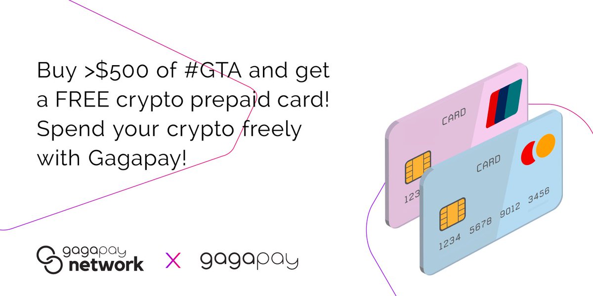 Network GURU (@networkguruapp) on Twitter photo To celebrate the launch of Gagapay.com 🎉already this Q3 2018🎉
ALL contributors buying over $500 worth of #GTA tokens will get a FREE crypto prepaid card (Mastercard or Union Pay by choice)! 
❗The Pre-ICO starts 23rd April❗
More here:  goo.gl/o7Qxyc To celebrate the launch of Gagapay.com 🎉already this Q3 2018🎉
ALL contributors buying over $500 worth of #GTA tokens will get a FREE crypto prepaid card (Mastercard or Union Pay by choice)! 
❗The Pre-ICO starts 23rd April❗
More here:  goo.gl/o7Qxyc