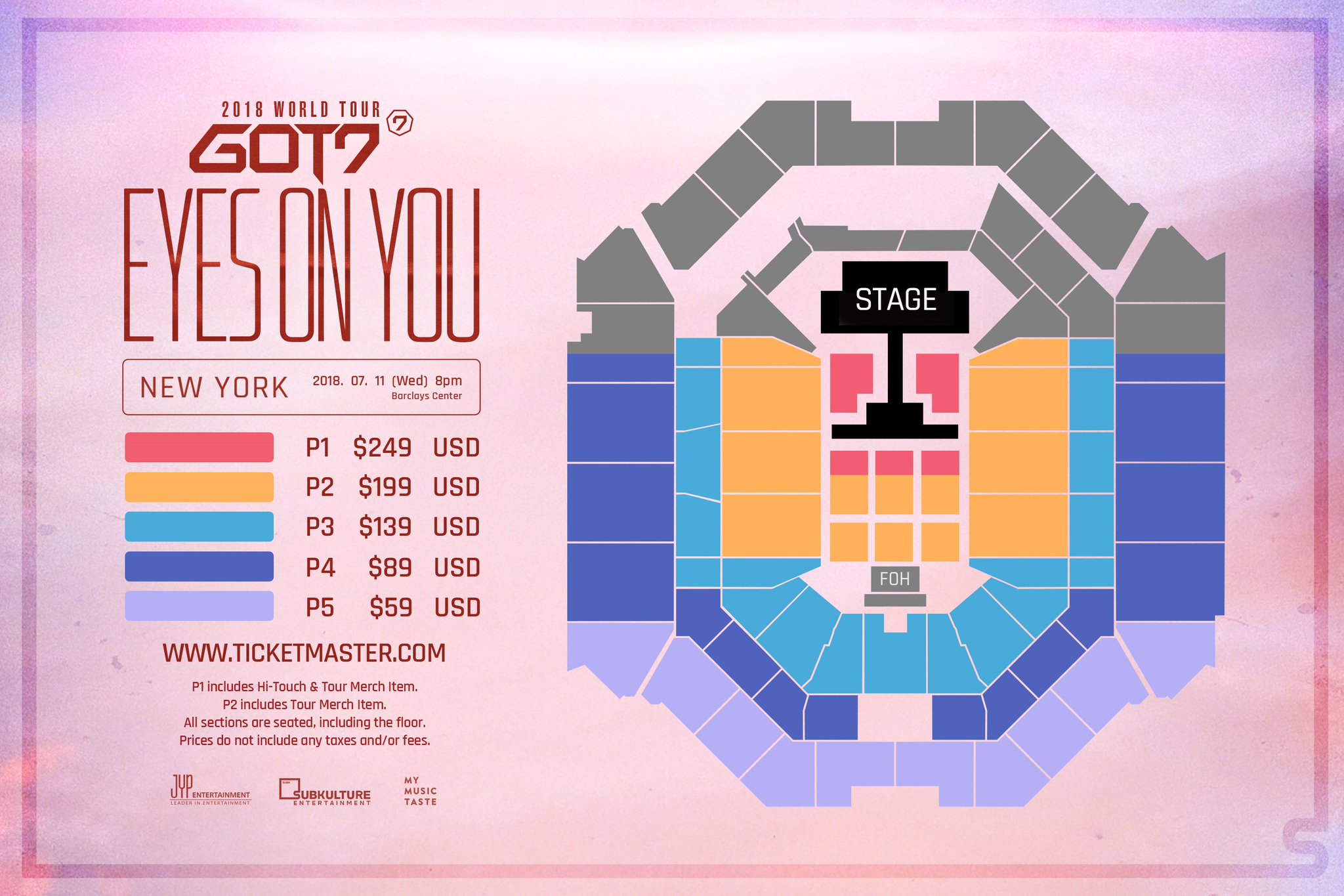 GOT7 on Twitter "GOT7 2018 WORLD TOUR 'EYES ON YOU' IN NEW YORK Ticket