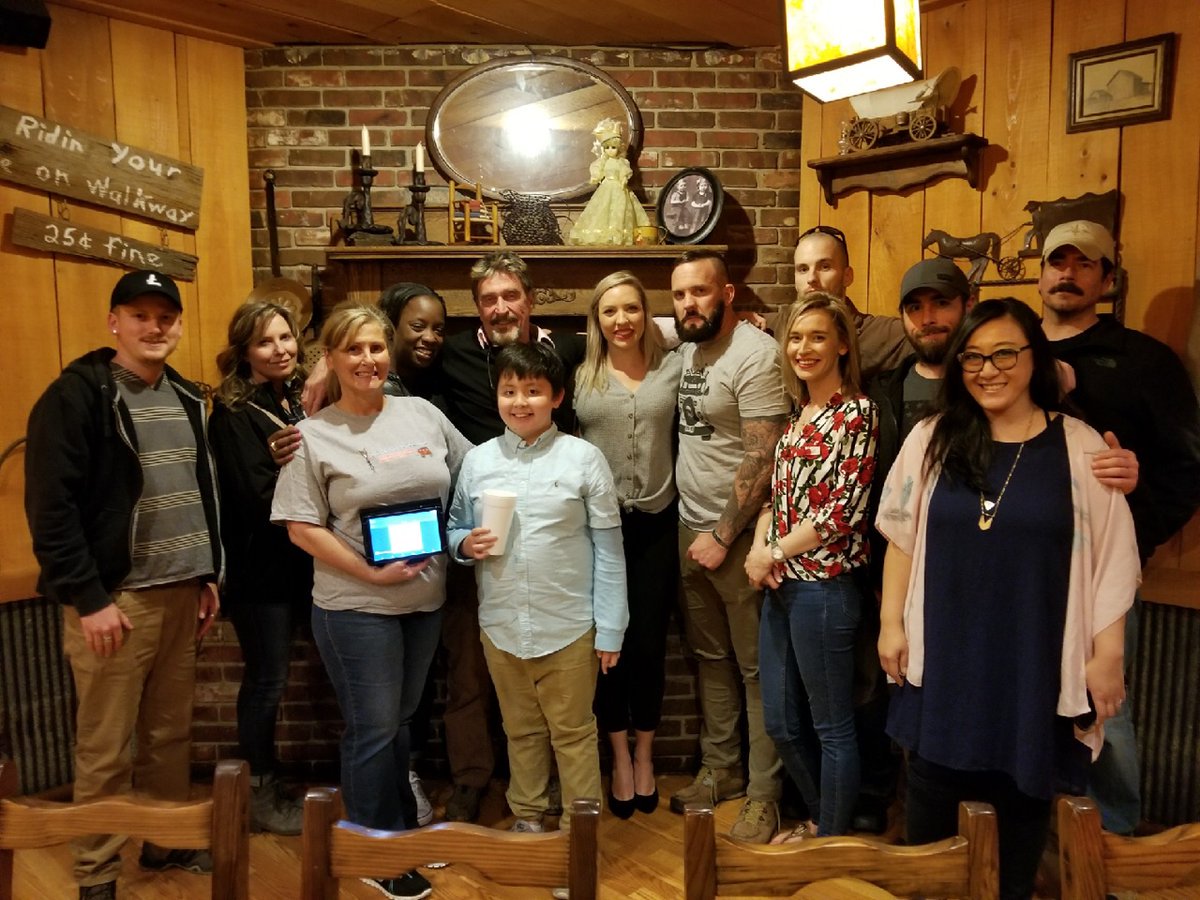 Team McAfee on their night off.