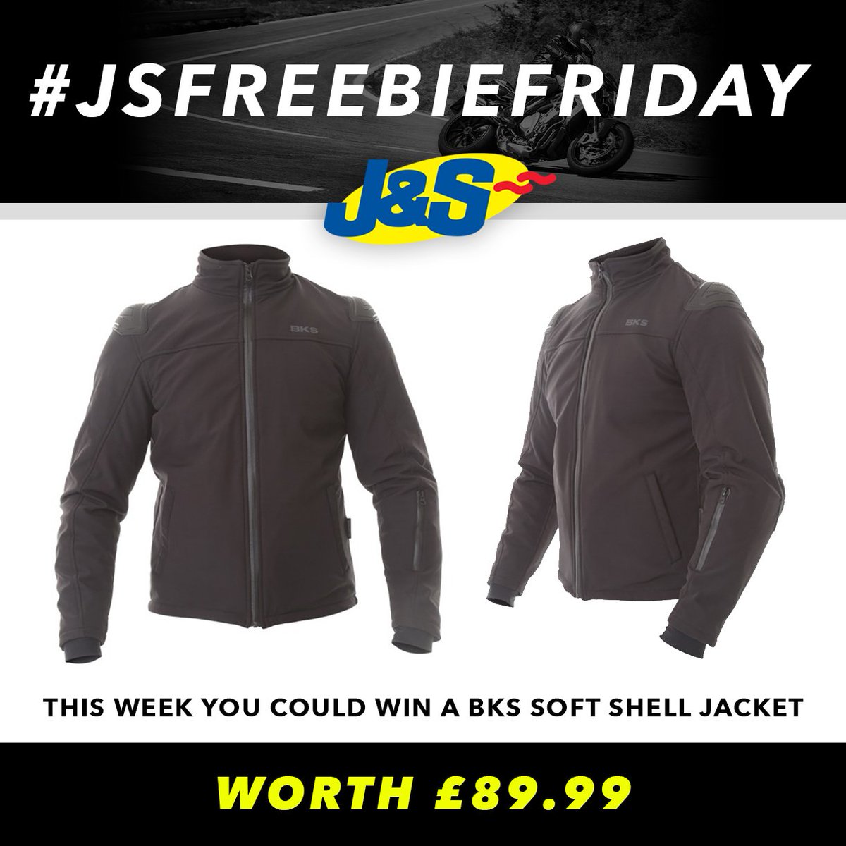 #JSFREEBIEFRIDAY Retweet &amp; follow us for a chance to win a BKS Soft Shell Jacket. Ends Tues April 24th. You can also enter by signing up to our newsletter here: ow.ly/ZJEk30iZs1U    Happy Friday everyone! ow.ly/KRmh30jy4On