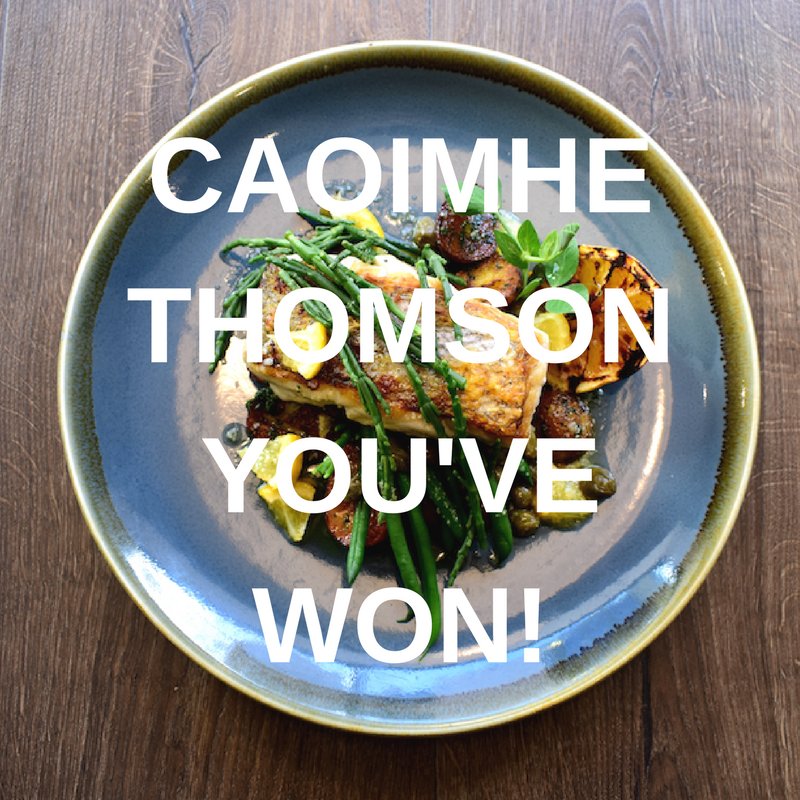 Thank you to everyone who entered. Caoimhe Thomson, you've won a meal for two! Give us a call and we'll get you booked in. #FreebieFriday