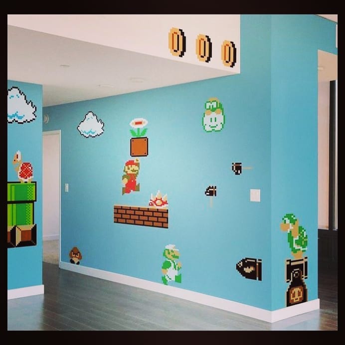 PcTrum's tweet photo. #FelizJueves #BuenosDiasATodos Buahhhh!! La delicia de cualquier #gamer 😅 #MarioBros #gamers #art #Decoraciones #Nintendo https://t.co/hLrlIXtfUn https://t.co/RNiy3H59Gb