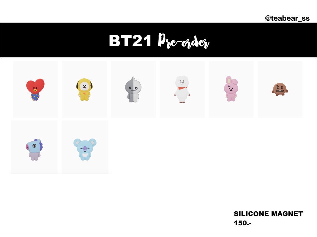 teabear_ss's tweet photo. [รับหิ้ว] สินค้า BT21 #BT21 #BTS
📍ราคารวมค่าหิ้วแล้วค่ะ
📍ค่าส่ง80/100
📍มีนัดรับ(สยาม)ค่ะ
📍สอบถามรายละเอียดทางDM ได้ค่ะ
✨แบบฟอร์มโอน+สั่งค่ะ👉🏻 https://t.co/M2ScKekGJx
#ตลาดนัดรถไฟบังทัน #หิ้วเกาหลี #ตลาดรถไฟบังทัน https://t.co/pTXgfepcq9