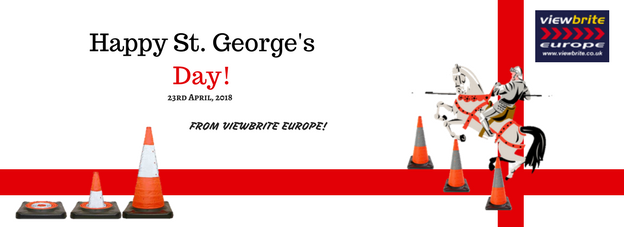 ViewbriteEurope's tweet image. Monday is St. George's Day! Happy St. George's Day to all of our English customers. #stgeorgesday #emergency #cones #traffic #regulations
