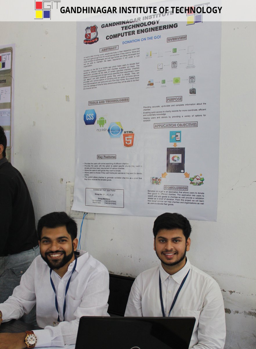 gandhinagaruni's tweet image. #Computer_Engineering Department organized the #Project_Fair 2018 for the final year students. The Fair provided #opportunity to the #students to showcase their #creativeness, #talent and #team_work through their working projects and posters.