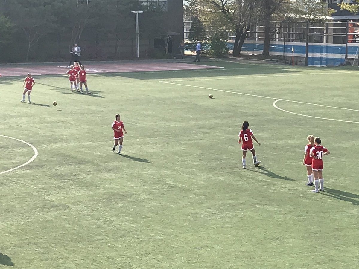Lady Dragons getting ready to keep the winning streak alive in APAC Soccer! Game starts in 3 minutes!